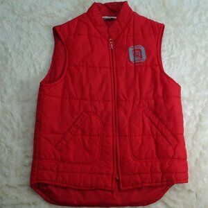 NCAA Ohio State Buckeyes Red Puffer Vest Medium